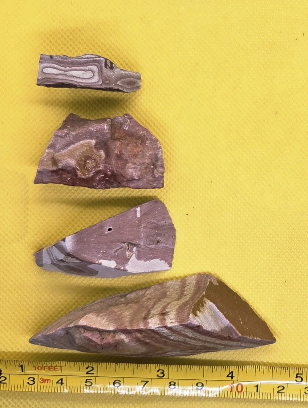 Utah Wonderstone 4 Piece Set Beautiful Raw Stones Lapidary Rock Vernon Utah